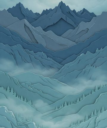iPhone Duo wallpaper — Misty Ranges